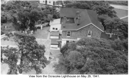 View from the Ocracoke Lighthouse on May 29, 1941.